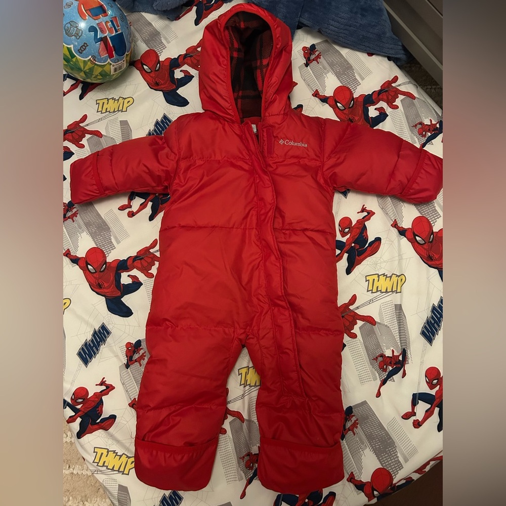 Columbia Bright Red Infant Snowsuit